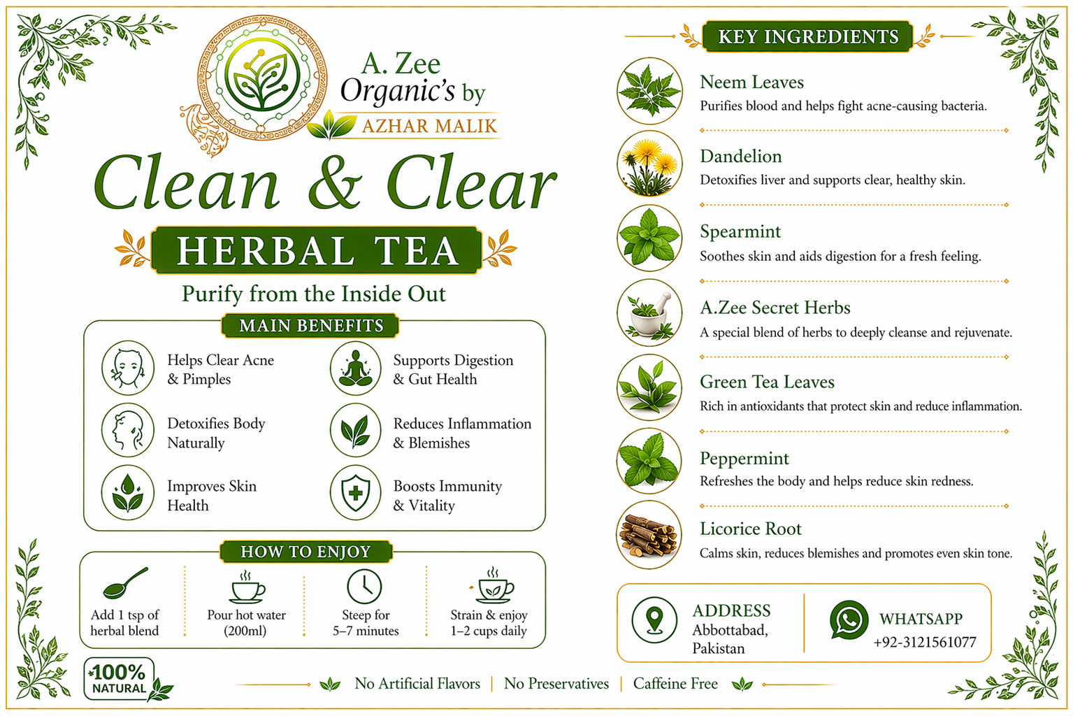 A.ZEE BIOSANCT Clean & Clear Advance System – 5-in-1 Acne Kit - Image 3