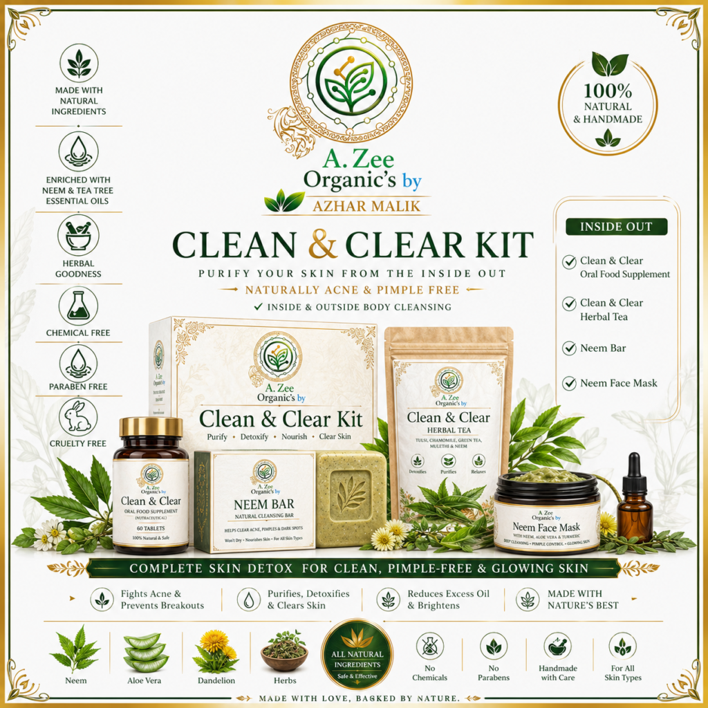 A.ZEE BIOSANCT Clean & Clear Advance System – 5-in-1 Acne Kit