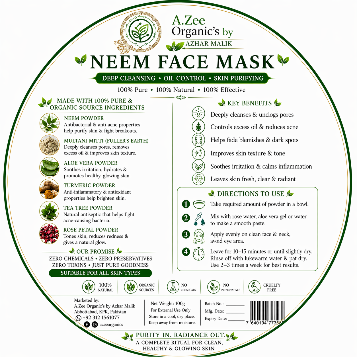 A.ZEE BIOSANCT Clean & Clear Advance System – 5-in-1 Acne Kit - Image 6